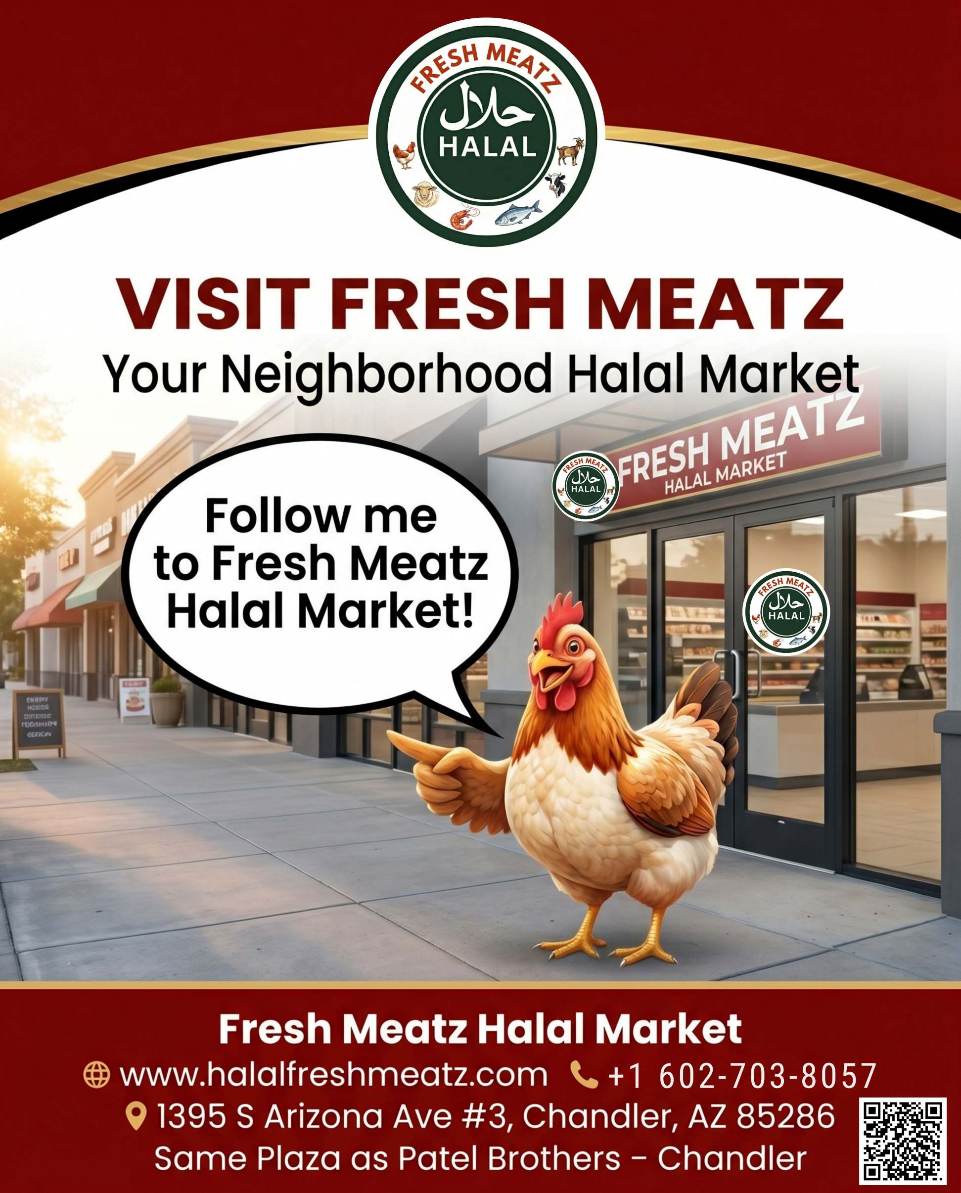 Flyer Design Halal Fresh Meatz Chandler 