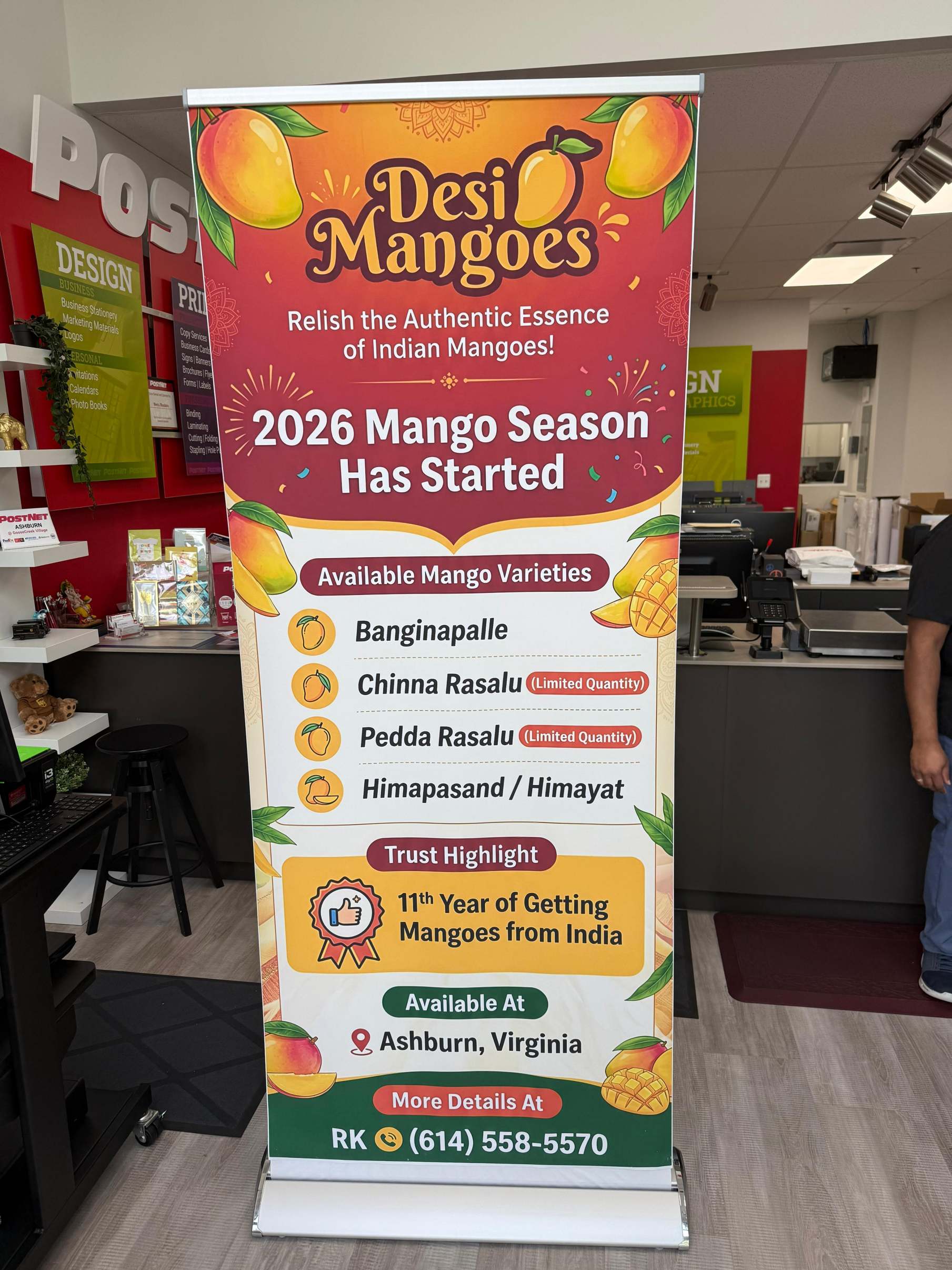Desi Mangos Flyer